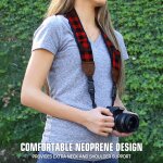 Trueshot sangle appareil photo num�rique dslr / slr, courroie pour r�flex avec pochettes de rangement ...