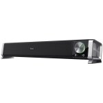 Trust asto enceinte pc barre de son 12 watt, avec connecteurs pour casque et micro, alimentation usb, ...