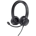 Trust ayda casque usb, 65% plastique recycl�, microphone � r�ducteur de bruits, casque audio pc filaire ...