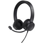 Trust ayda casque usb + usb - c avec micro enc, 65% plastique recycl�, microphone � r�ducteur de bruits, ...