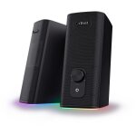 Trust gaming - enceinte pc 2. 0 - gxt 612 cetic - bluetooth - 18w - rgb gamer - noir
