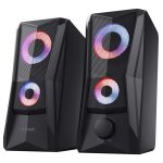 Trust gaming gxt 606b javv enceintes pc gamer 2. 0 12w, eclairage led rgb, alimentation usb, pour ordinateur ...