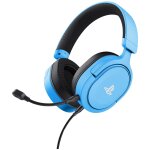Trust gxt 498b forta casque avec fil arceau gaming bleu