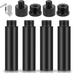 Tubes d'extension de micro 4 pcs et vis adaptateur de filetage microphone 4 pcs(3 / 8 femelle vers 5 ...