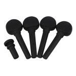 Tuning pegs bois teined black pour 3 / 4 violon instruments a cordes