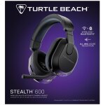 Turtle beach stealth 600 noir pc casque gaming sans fil w / 80hr batterie, ecouteurs de 50mm et bluetooth ...
