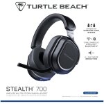 Turtle beach stealth 700 noir playstation casque gaming sans fil w / 80hr batterie, ecouteurs de 60mm, ...