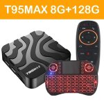 Tv box t95 max android 14, 8 go, 128 go, h618, décodeur, façades, core touriste, wifi, 2. 4g, 5g, 6k, ... Tv box t95 max android 14, 8 go, 128 go, h618, décodeur, façades, core touriste, wifi, 2. 4g, 5g, 6k, ...