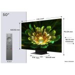 Tv qd - mini led tcl 50c79k 50  (126 cm) 4k 2025