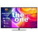 Tv qled philips the one 55pus9050 139 cm 4k uhd ambilight 2025 gris m�tal
