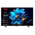 Tv qled tcl 55t69c 55  (140 cm) direct led tv, 4k hdr tv, smart google tv (dolby vision & atmos, game ...