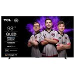 Tv qled tcl 98p89k 248 cm 4k uhd aluminium bross�