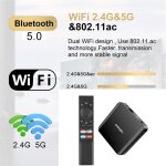 Tv98 atv plus smart tv box android 14 allwinner h313 2. 4g / 5g double wifi bt 8k hd lecteur multimdia ...