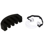 Twexqny 1 pcs violon pratique lourd noir caoutchouc violon muet & 1 pcs 1 / 2 4 / 4 violon archet redresser ...
