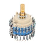 Two channels volume potentiometer 224 gear 20k high accuracy volume potentiometer for amplifier half ...