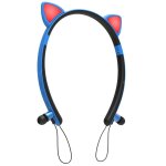 Tws casque sans fil bandeau lumineux chat oreille dessin anim� mignon casque magn�tique mont� sur la ...