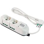 Tye - fanton 491124 multiprise triax 2 prises frontales universelles 16a + 4 prises latrales bipas 10 ...