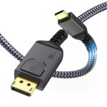 Tye - ucb c displayport 1. 4 câble 1, 2 m / 4 pieds 8k @ 60 hz 4k @ 144 hz / 120 hz 5k @ 60 hz 2k @ 240 ... Tye - ucb c displayport 1. 4 câble 1, 2 m / 4 pieds 8k @ 60 hz 4k @ 144 hz / 120 hz 5k @ 60 hz 2k @ 240 ...