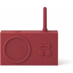 Tykho 3 enceinte bluetooth portable et poste radio fm, etanche avec batterie rechargeable - rouge sombre[z189] ...