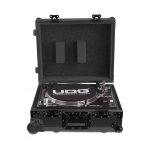 Udg - u91029bl2 - flight - case black mk2 avec trolley pour platine vinyle
