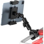 Uiiuy - support tablette de microphone sur pied, pieds de micro musique pivotant  360 abs mtal, support ...