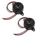 Ukcoco lot de 2 buzzers pizolectriques actifs sfm - 20 - b, avertisseur sonore continu, bip sonore, ...
