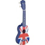Ukulele soprano stagg union jack uk flag ( + housse)