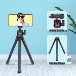 Ulanzi mt - 11 flexible trpied pour tlphone dslr camra stand avec tlcommande mini pieuvre jambes ...