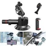 Ulanzi sc - 01 support � ventouse pour appareil photo avec clip universel, boule double t�te 360, vis ...