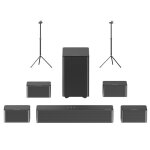 Ultimea poseidon d80 barre de son 7. 1 + 1 paire de supports d'enceintes steady 300, dolby atmos, puissance ... Ultimea poseidon d80 barre de son 7. 1 + 1 paire de supports d'enceintes steady 300, dolby atmos, puissance ...