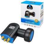 Ultra hd quad lnb noir - uhd 4k full hd dvb - s / s2 - facteur de bruit de 0, 1 db - pour quatre r�cepteurs ...