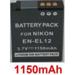 Uniross - u0202367 - batterie pour appareil photo nikon en - el12 - 1050 mah - 3, 7 v