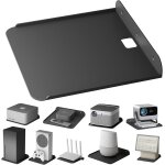 Universal wall shelf - stainless steel bracket for router, mini pc, tv box, smart speaker, xbox, projector ...