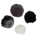 Universel lavalier microphone pare - brise fourrure pare - brise manchon de vent doux pour revers cravate ...