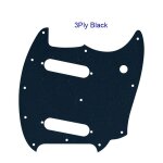 For us fender american performer mustang guitar pickguard multicolor selection - type 3ply black For us fender american performer mustang guitar pickguard multicolor selection - type 3ply black