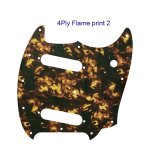 For us fender american performer mustang guitar pickguard multicolor selection - type 4ply flame print ... For us fender american performer mustang guitar pickguard multicolor selection - type 4ply flame print ...