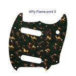 For us fender american performer mustang guitar pickguard multicolor selection - type 4ply flame print ... For us fender american performer mustang guitar pickguard multicolor selection - type 4ply flame print ...
