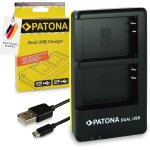 Usb - c chargeur double pour bln - 1 batterie compatible avec olympus omd om - d e - m1 em1 e - m5 em5 ...