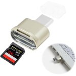 Usb c to tf type c memory card reader, usb 3. 0 otg adapter for windows mac os x android write speed ...