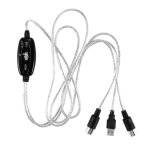 Usb in - out midi cble convertisseur pc vers musique clavier adaptateur cord - hao