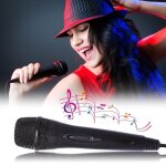 Usb wired 3m / 9. 8ft microphone high performance karaoke mic for nintend switch ps4 wii u pc music games ...