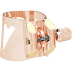 Vandoren lc01pgp optimum ligature rose or pour clarinette sib + couvre - bec