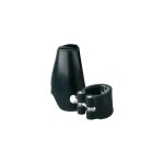 Vandoren lc25l - ligature cuir clarinette sib allemande + couvre - bec cuir