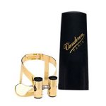 Vandoren lc57dp - ligature dore saxo alto + couvre - bec plastique