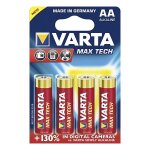 Varta max tech - batterie 4 x type aa - alcaline - 2700 mah