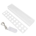 Vase fleurs acrylique rectangulaire - 18 trous centre table