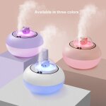 Veilleuse usb chat mignon, mini humidificateur d'air de table de maison, diffuseur d'arme d'huile essentielle ...
