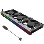 Ventilateur de refroidissement pour carte graphique pci, 3x90mm, éclairage synchronisé argb, châssis ... Ventilateur de refroidissement pour carte graphique pci, 3x90mm, éclairage synchronisé argb, châssis ...