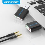 Vention carte son interface audio usb adaptateur casque carte son pour microphone haut - parleur ordinateur ...