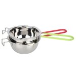 (vert rouge )2pcs 400ml en acier inoxydable melting pot outil de batterie de